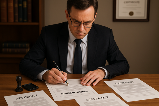 Reliable notary public providing trustworthy and certified notarization services for all your legal documents.