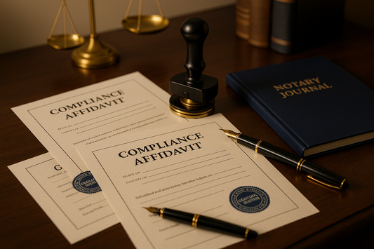 Compliance Affidavits Notarization Services 