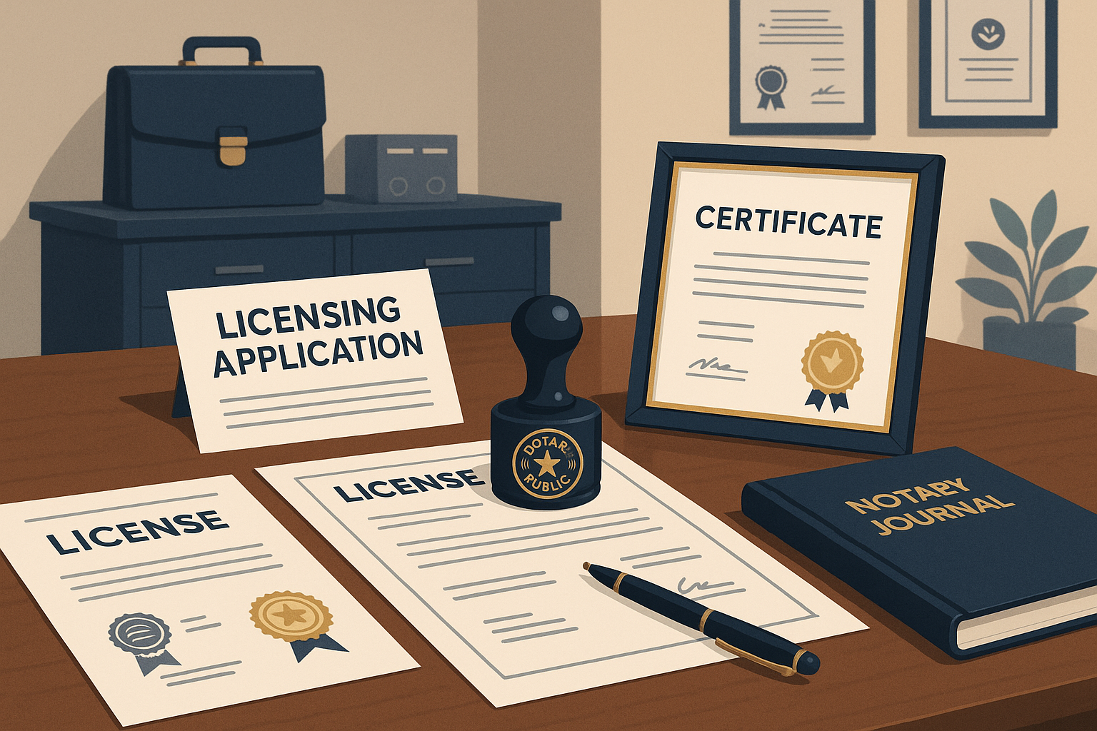 Licensing Application Notarization services 